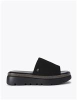 Embellished Sparkle Flatform Sliders