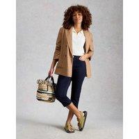 White Stuff Mid Rise Skinny Cropped Jeans Dark Blue Denim