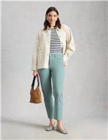 White Stuff Mid Rise Straight Leg Cropped Jeans Teal