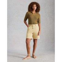 White Stuff Cotton Rich Denim Shorts Green