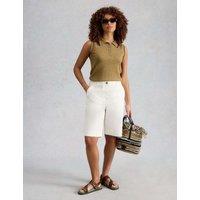 White Stuff Cotton Rich Chino Shorts White