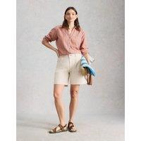 White Stuff Cotton Rich Denim Shorts Natural