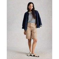 White Stuff Cotton Rich Chino Shorts Natural