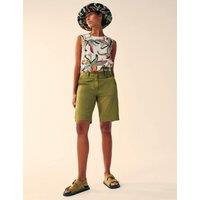White Stuff Cotton Rich Chino Shorts Green