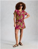 Pure Cotton Printed Mini T-Shirt Dress