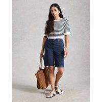 White Stuff Cotton Rich Chino Shorts Navy