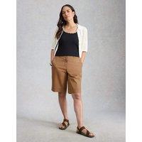 White Stuff Cotton Rich Chino Shorts Tan