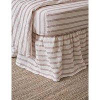 Piglet In Bed Linen Rich Kemptown Striped Valance Sheet Red Mix