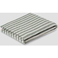 Piglet In Bed Linen Rich Striped Flat Sheet Green Mix