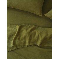 Piglet In Bed Linen Rich Fitted Sheet Olive
