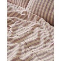 Piglet In Bed Linen Rich Striped Flat Sheet Purple Mix