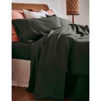 Piglet In Bed Linen Rich Flat Sheet Black