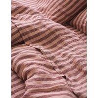 Piglet In Bed Linen Rich Striped Flat Sheet Pink Mix