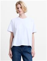 Cotton Rich Asymmetrical T-Shirt