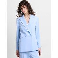 French Connection Double Breasted Blazer Light Blue