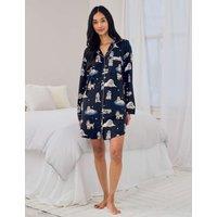Chelsea Peers Cockapoo Snooze Print Nightshirt Navy