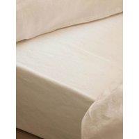 Piglet In Bed Pure Linen Fitted Sheet Cream