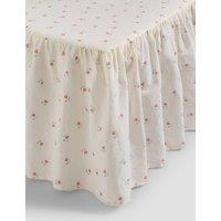 Piglet In Bed Linen Rich Printed Valance Sheet Pearl