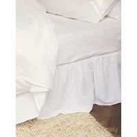 Piglet In Bed Linen Rich Valance Sheet White