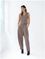 French Connection V-Neck Button Through Waistcoat Taupe
