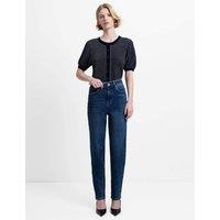 French Connection High Waisted Slim Fit Jeans Blue Denim