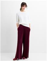 French Connection Side Stripe Wide Leg Trousers Red Mix
