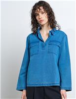 French Connection Pure Cotton Shirt Blue