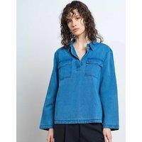 French Connection Pure Cotton Shirt Blue