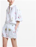 Pure Cotton Floral Shorts