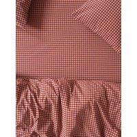 Piglet In Bed Washed Cotton Gingham Fitted Sheet Pink Mix