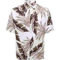 ONLY & SONS Regular Fit Printed Short Sleeve Shirt White Mix