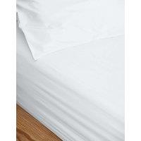 Piglet In Bed Washed Cotton Percale Fitted Sheet White