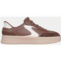 Skechers Hotshot HI Lifted Luxe Slip-ins Platform Trainers Brown