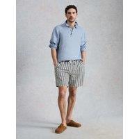 White Stuff Fish Print Swim Shorts Navy Mix
