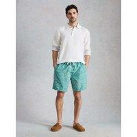 White Stuff Palm Geo Swim Shorts Green Mix