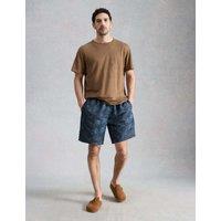 White Stuff Palm Print Swim Shorts Navy Mix