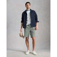 White Stuff Regular Fit Cotton Rich Lightweight Shorts Green