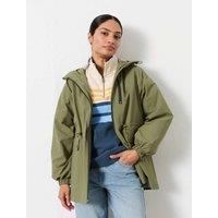 FatFace Hooded Raincoat Khaki