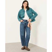 FatFace Pure Cotton Denim Jacket Teal