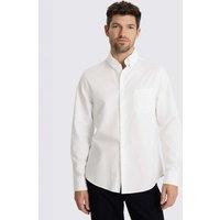 MOSS Regular Fit Pure Cotton Oxford Shirt White