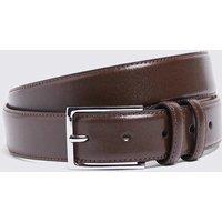 MOSS Leather Smart Belt Brown