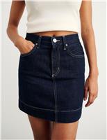 Jag Denim Mini Skirt Dark Blue Denim