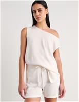 Linen Rich Relaxed Knitted T-Shirt