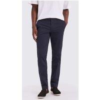 MOSS Slim Fit Stretch Chinos Navy