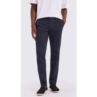 MOSS Slim Fit Stretch Chinos Navy