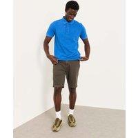 FatFace Pure Cotton Pique Polo Shirt Cobalt