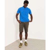 FatFace Pure Cotton Pique Polo Shirt Cobalt