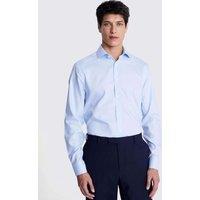 MOSS Tailored Fit Non Iron Pure Cotton Oxford Shirt Light Blue