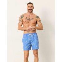 FatFace Printed Swim Shorts Blue Mix