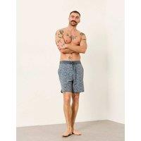 FatFace Printed Swim Shorts Navy Mix
